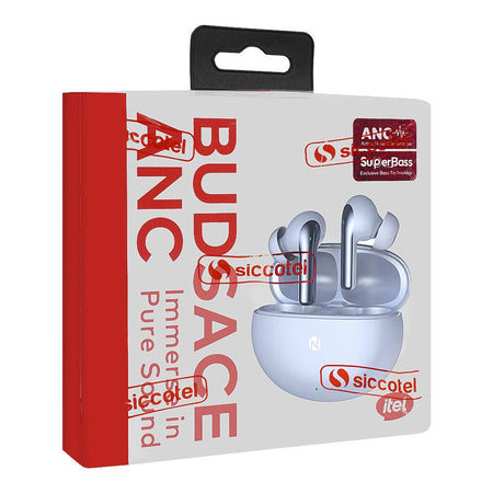 Itel BudsAce ANC Wireless Earbuds, 50 Hours Total Playtime, IPX5 Waterproof, Sky Light - Image 2