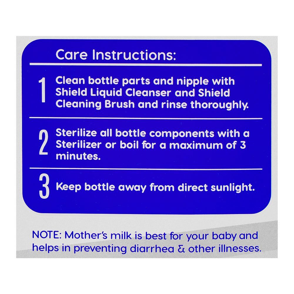 Shield Baby Wide Neck Anti Colic Feeder, BPA and Drip Free, For 12 Months+, 260ml - Image 6