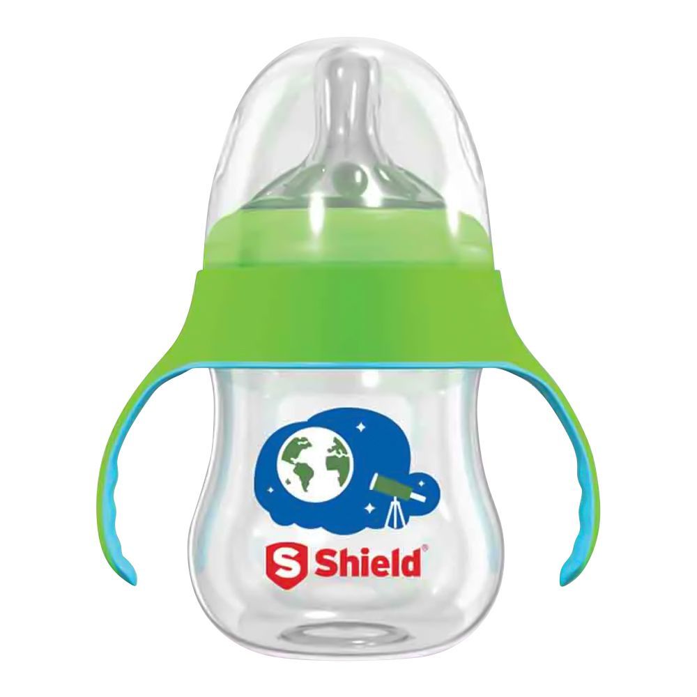 Shield Baby Wide Neck Anti Colic Feeder, BPA and Drip Free, For 12 Months+, 180ml - Main Image