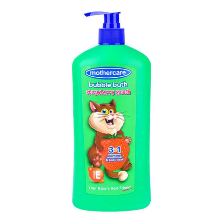 Mothercare Bubble Bath Strawberry Splash 3in1 Shampoo, Conditioner & Body Wash, 550ml - Main Image