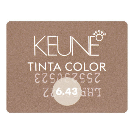 Keune Tinta Hair Color, 6.43 Dark Copper Golden Blonde - Image 7