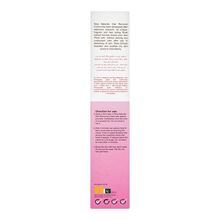 Nisa Naturals Hair Removal Cream With Rose & Vitamin C, For All Skin Types, 120ml - Image 2