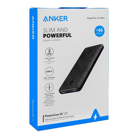 ANKER PowerCore III Wireless Portable Charger, 10,000 mAh Battery, Black, A1247H11 - Image 3