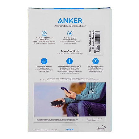 ANKER PowerCore III Wireless Portable Charger, 10,000 mAh Battery, Black, A1247H11 - Image 4