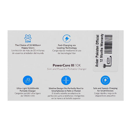 ANKER PowerCore III Wireless Portable Charger, 10,000 mAh Battery, Black, A1247H11 - Image 6