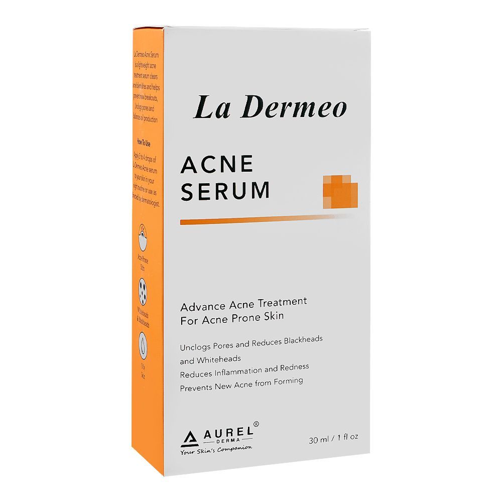 Aurel Derma La Dermeo Acne Serum, Niacinamide, Salicylic Acid, For Acne Prone Skin, 30g - Main Image