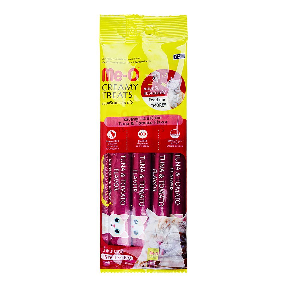 Me-O Creamy Cat Treats With Tuna and Tomato Flavor, 60g - Main Image