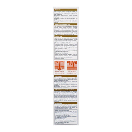 Bioblas Caffeine+Ginseng Anti-Hair Loss Energy Shampoo, 360ml - Image 3