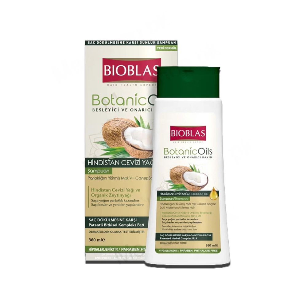 Bioblas Botanic Oils Coconut Oil Herbal Shampoo, 360Ml - Main Image