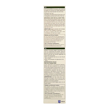 Bioblas Botanic Oils Olive Oil Herbal Shampoo, 360Ml - Image 3