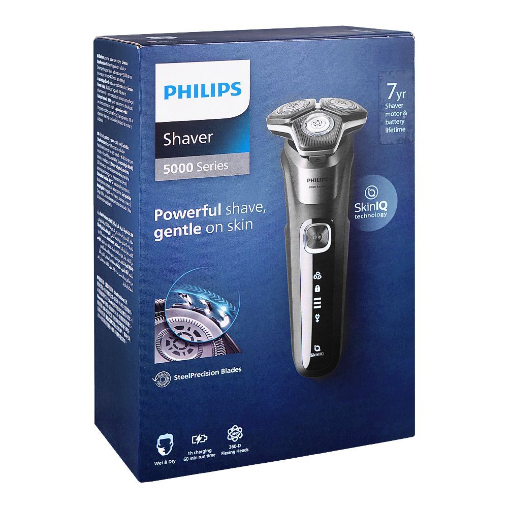 Philips 5000 Series Wet And Dry Electric Shaver With Soft Pouch, S5887/10 - Image 2