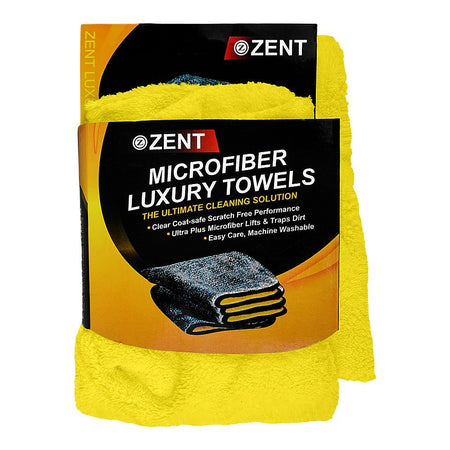 Zent Edgeless Microfiber Luxury Towels, Multipurpose Cleaning Cloths - Main Image
