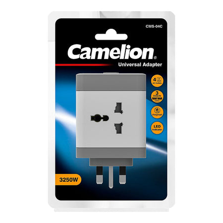 Camelion 7in1 Universal Adapter, 3250W, CMS-04C-DB - Image 2