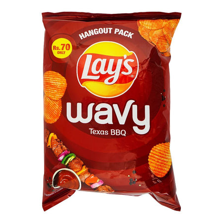 Lay's Wavy Texas BBQ Chips, 45g - Main Image
