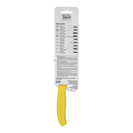 Victorinox 17cm Fluted Blade Santoku Swiss Knife, Yellow, 6.8526.17L8B - Image 3