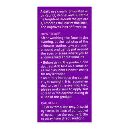 Some By MI Retinol Intense Advanced Triple Action Eye Cream, For Dark Circles and Fine Lines, 30ml - Image 5