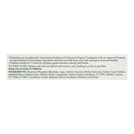 Euthymol Original Toothpaste, 75ml - Image 3