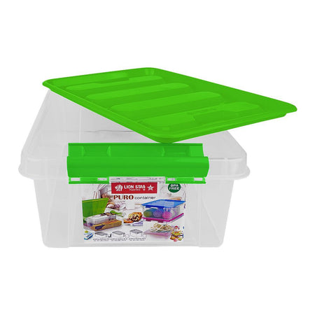 Lion Star Puro Plastic Container, No.8, Green, JX-38 - Main Image