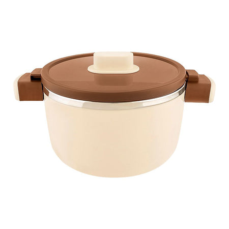Happy Ware Forte Warmer Hot Pot With Twist Lock Lid, 25 x 18 x 13.5cm, 1.8 Liters, Brown, SU-647 - Image 3