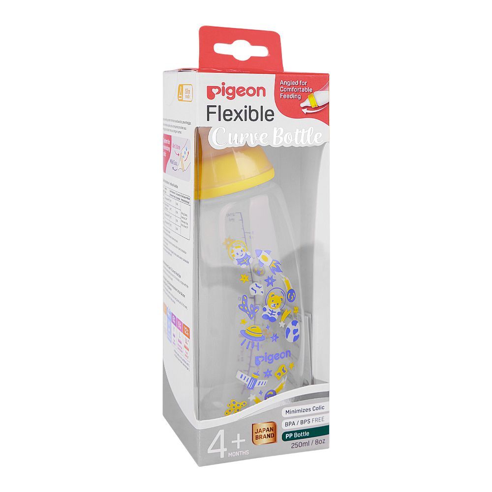 Pigeon Curve Nursing PP Bottle, Minimies Colic, BPA Free, For 4+ Months, 250ml, A80000 - Image 3