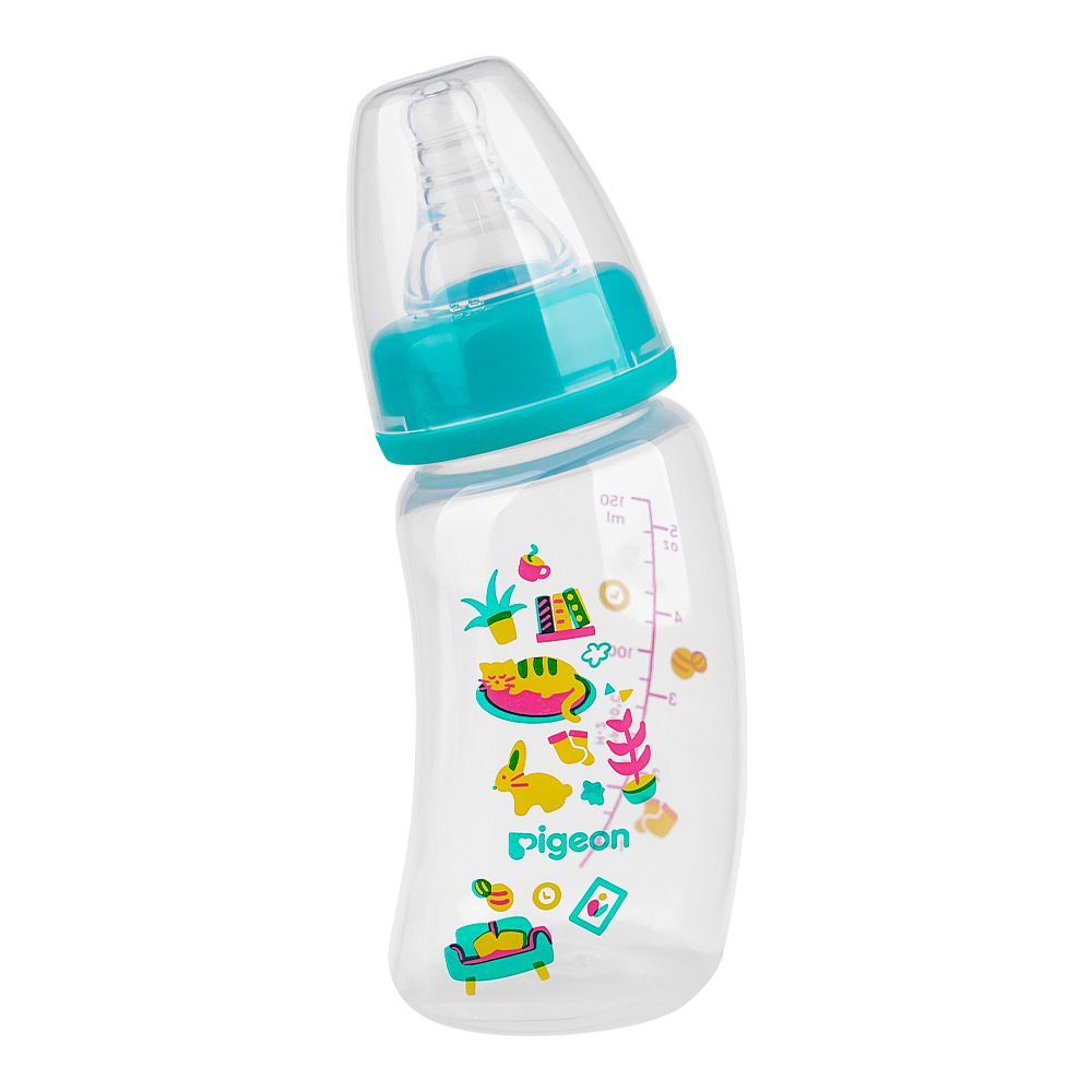 Pigeon Curve Nursing PP Bottle, Minimies Colic, BPA Free, For 0+ Months, 150ml, A79997 - Main Image