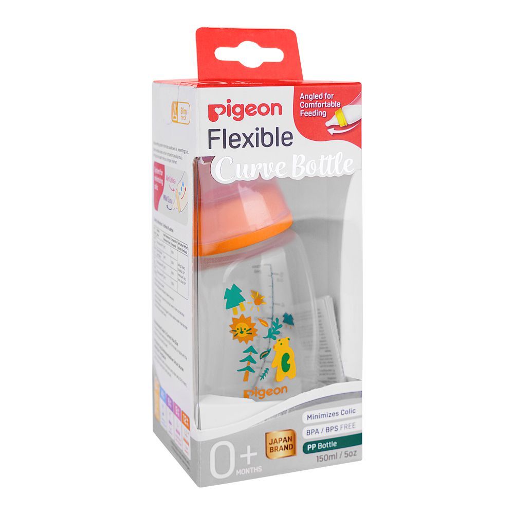 Pigeon Curve Nursing PP Bottle, Minimies Colic, BPA Free, For 0+ Months, 150ml, A79996 - Image 3