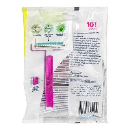 Schick Intuition Exacta2 Sensitive Disposable Razor For Women, 10-Pack - Image 2