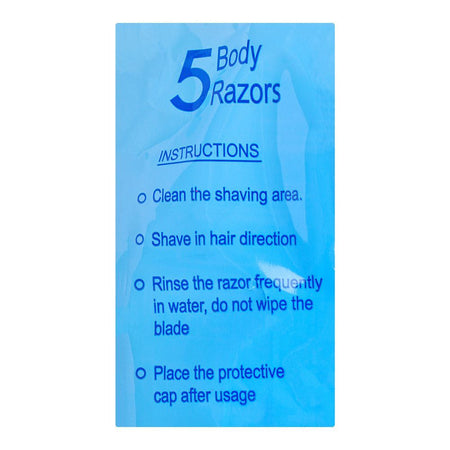 Treet Hygiene Body Razor Pouch, 5-Pack - Image 3