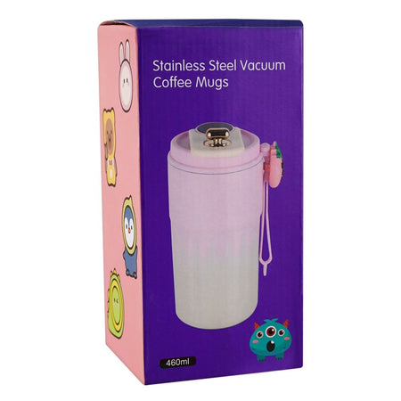 Stainless Steel Temperature Display Insulated Vacuum Coffee Mug, Pink, (80006)0000989 - Image 3