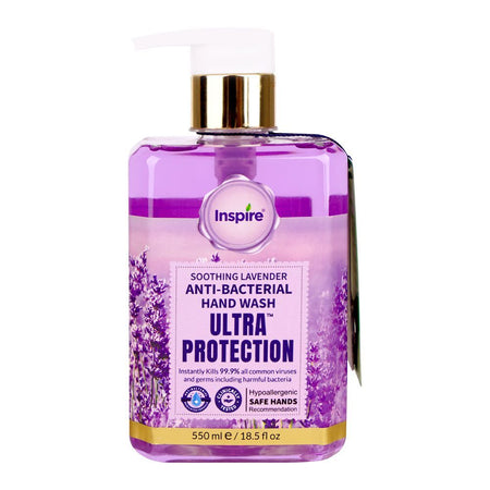 Inspire Soothing Lavender Anti-Bacterial Hand Wash, 550ml - Main Image