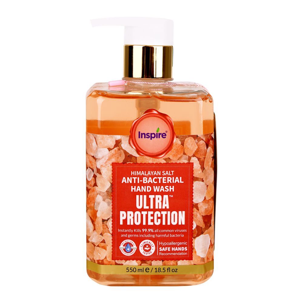 Inspire Himalayan Salt Anti-Bacterial Hand Wash, 550ml - Main Image