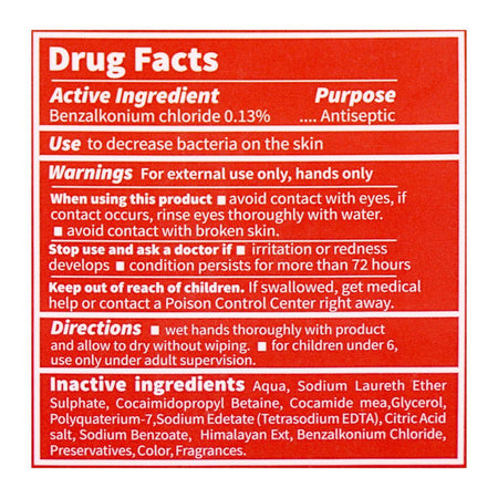 Inspire Himalayan Salt Anti-Bacterial Hand Wash, 550ml - Image 3