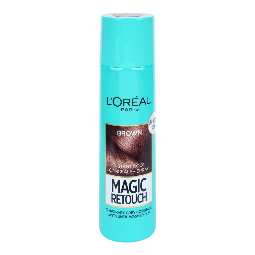 L'Oreal Paris Magic Retouch Instant Root Concealer Spray, Brown, 150ml - Main Image