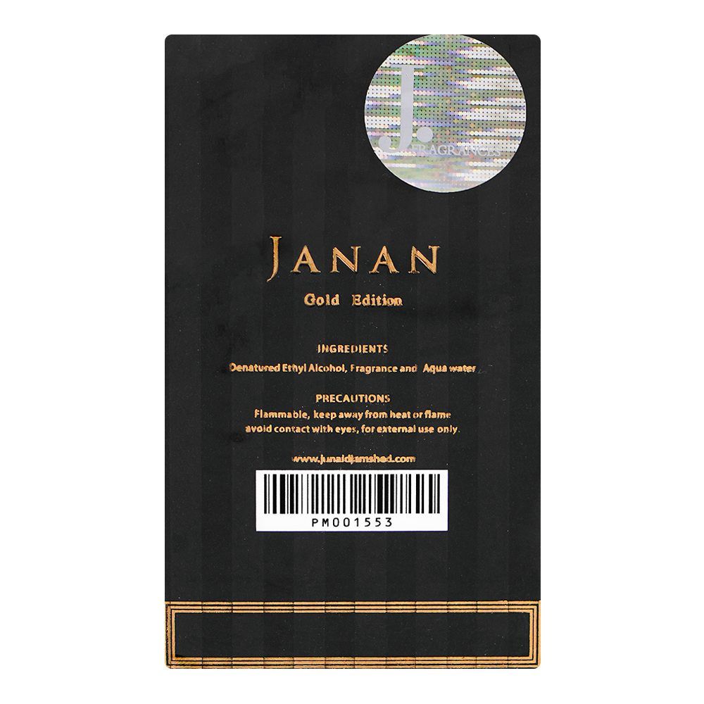 Junaid Jamshed J. Janan Gold Edition, Eau de Parfum, For Men, 30ml - Image 3