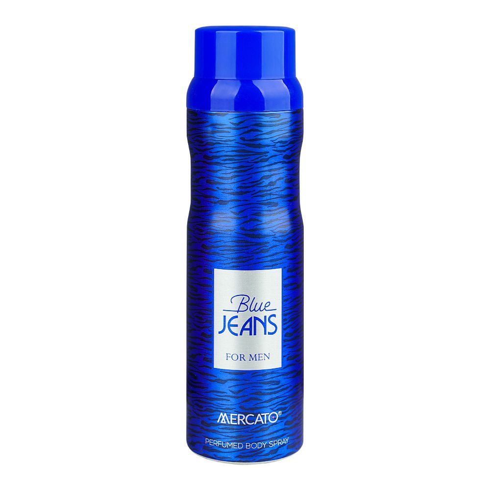 Mercato Blue Jeans Perfumed Body Spray, For Men, 200ml - Main Image