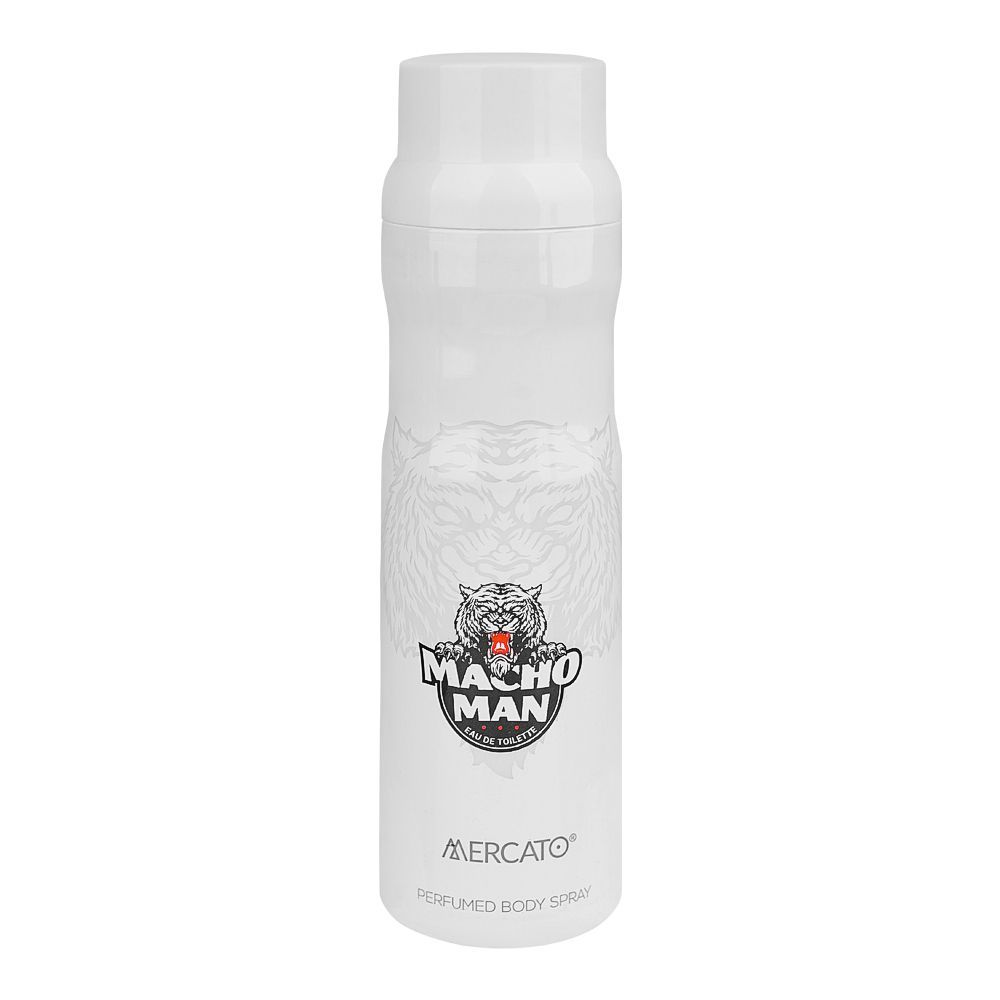 Mercato Macho Man Perfumed Body Spray, Eau De Toilette, 200ml - Main Image