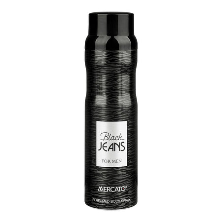 Mercato Black Jeans Perfumed Body Spray, For Men 200ml - Main Image
