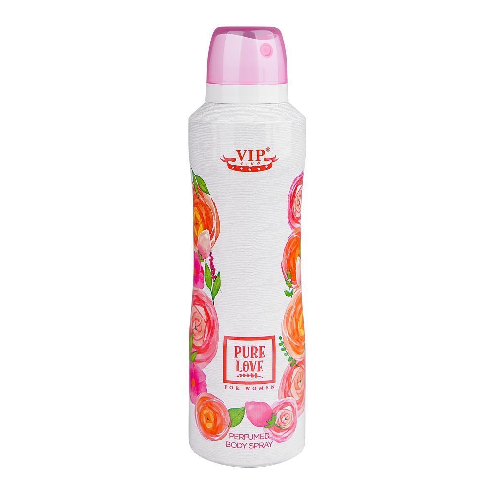 VIP Club Pure Love Perfumed Body Spray, For Women, 200ml - Main Image