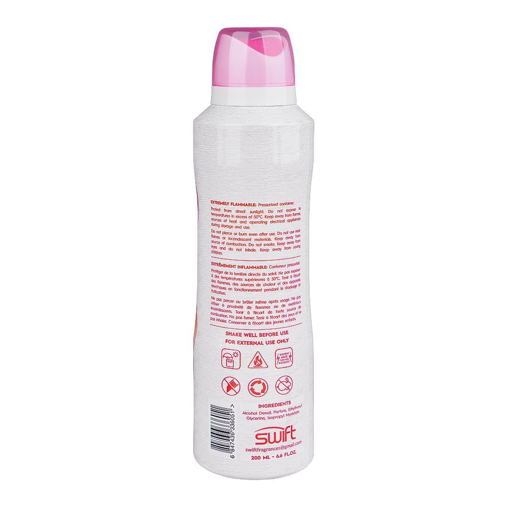 VIP Club Pure Love Perfumed Body Spray, For Women, 200ml - Image 2