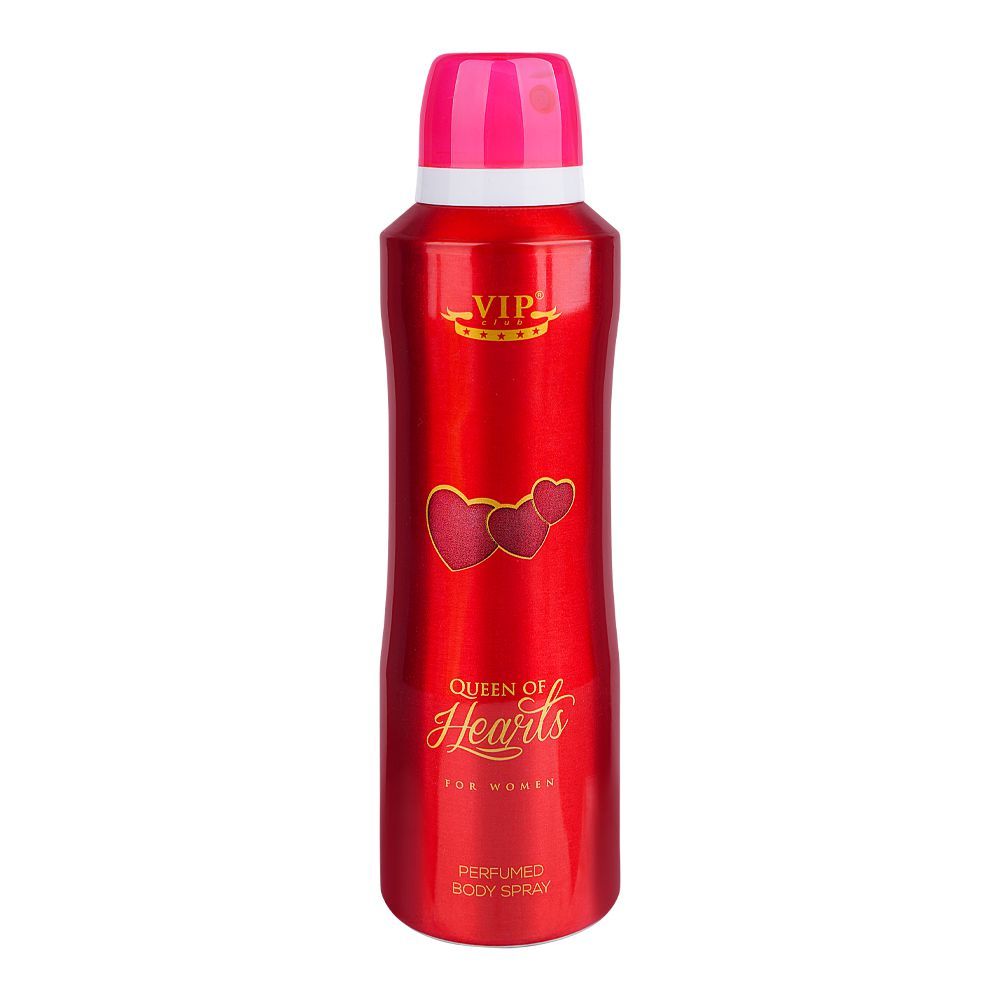VIP Club Queen Of Hearts Perfumed Body Spray, For Women, 200ml - Main Image