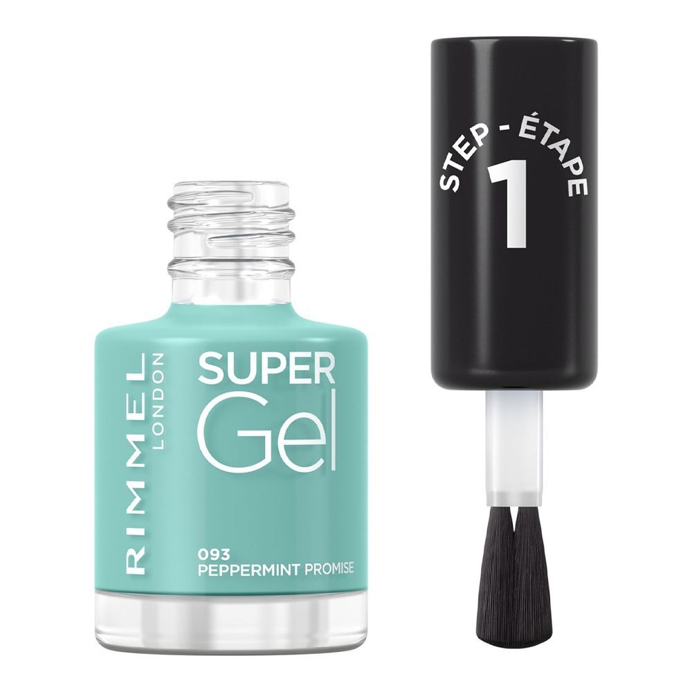 Rimmel Super Gel Nail Polish, 12ml, 093 Peppermint Promise - Main Image