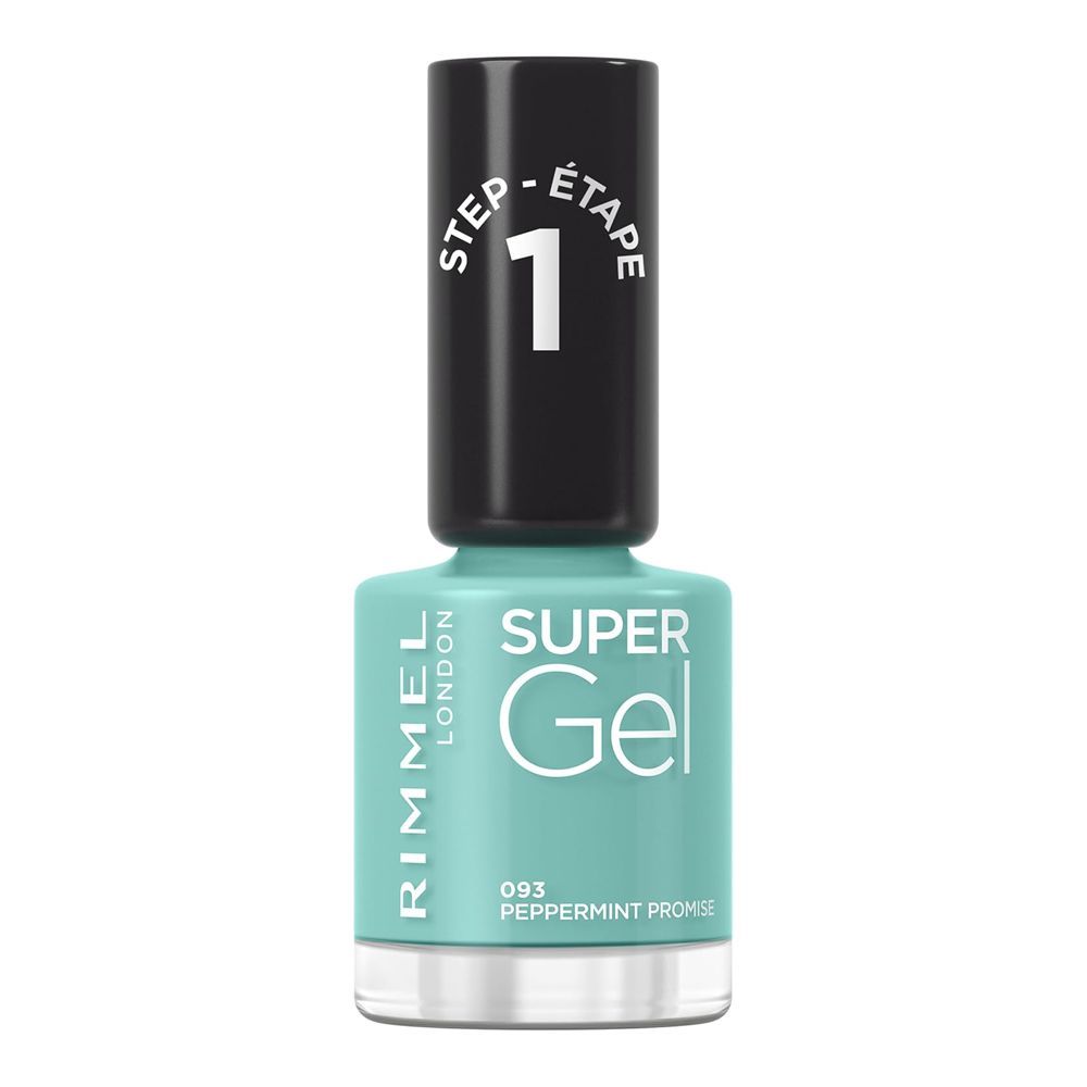 Rimmel Super Gel Nail Polish, 12ml, 093 Peppermint Promise - Image 2