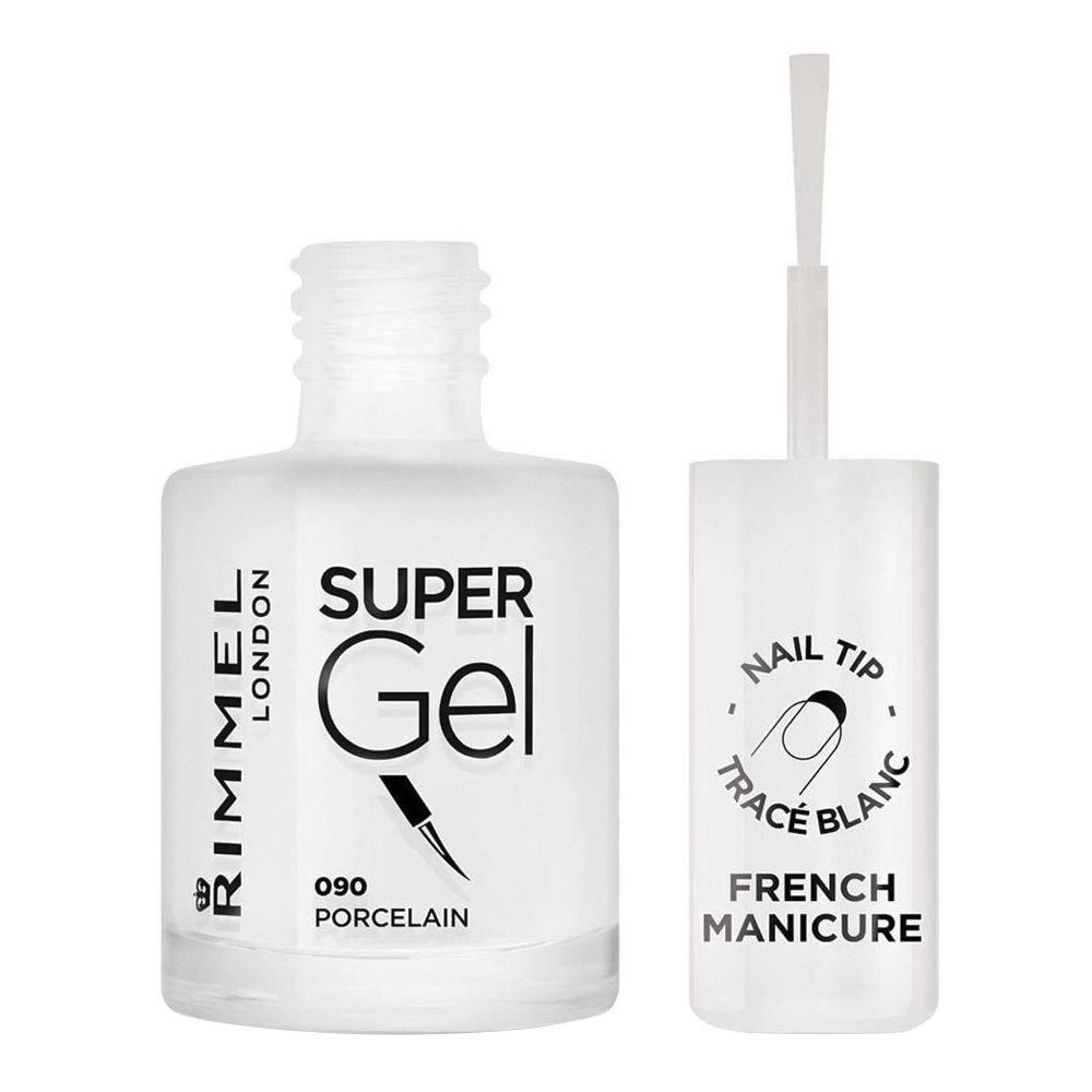 Rimmel Super Gel Nail Polish, 12ml, 090 Porcelain - Main Image