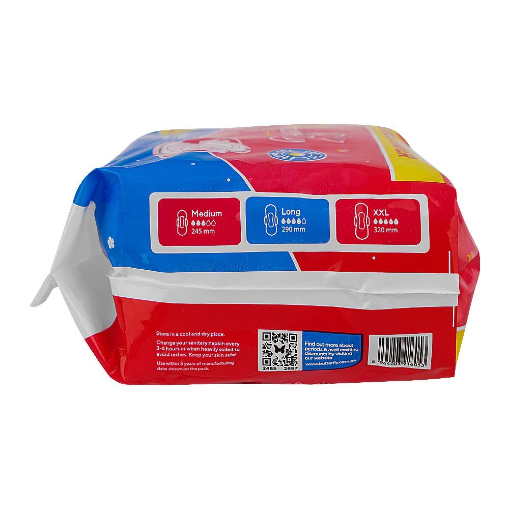 Butterfly Maxi Thick Long Big Saver Sanitary Pads, 6-Pack - Image 3