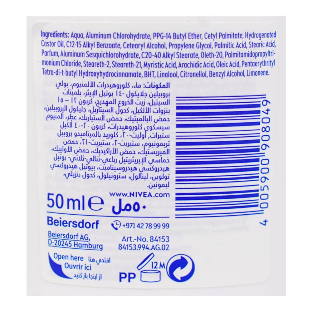 Nivea Men Black & White Invisible Original Anti-Perspirant Deodorant Stick, 50ml - Image 3