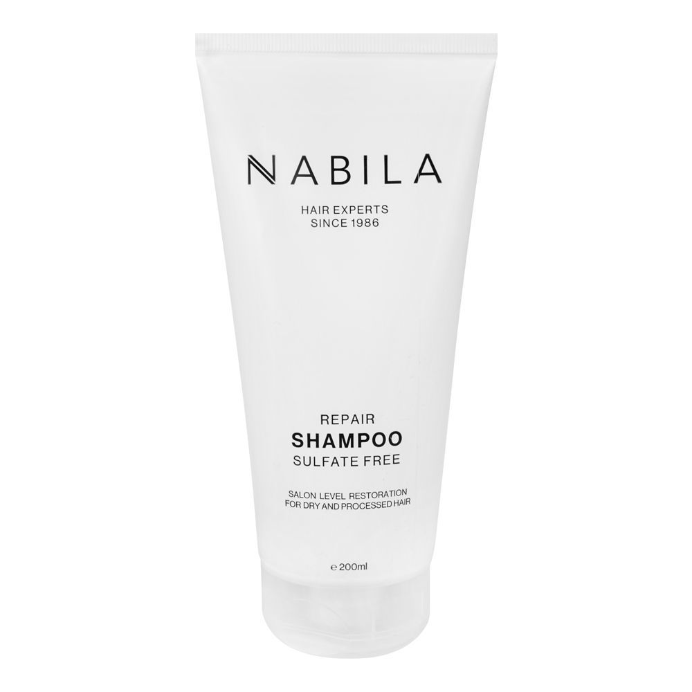 Nabila Hair Experts Sulfate Free Repair Shampoo, For Dry and Proceed Hair, 200ml - Main Image