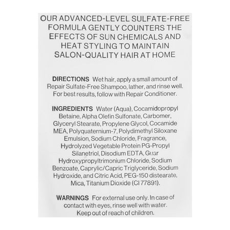 Nabila Hair Experts Sulfate Free Repair Shampoo, For Dry and Proceed Hair, 200ml - Image 3