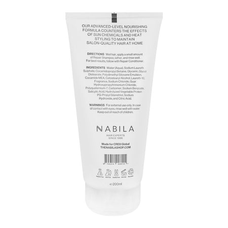 Nabila Hair Experts Repair Shampoo, For Dry and Proceed Hair, 200ml - Image 2