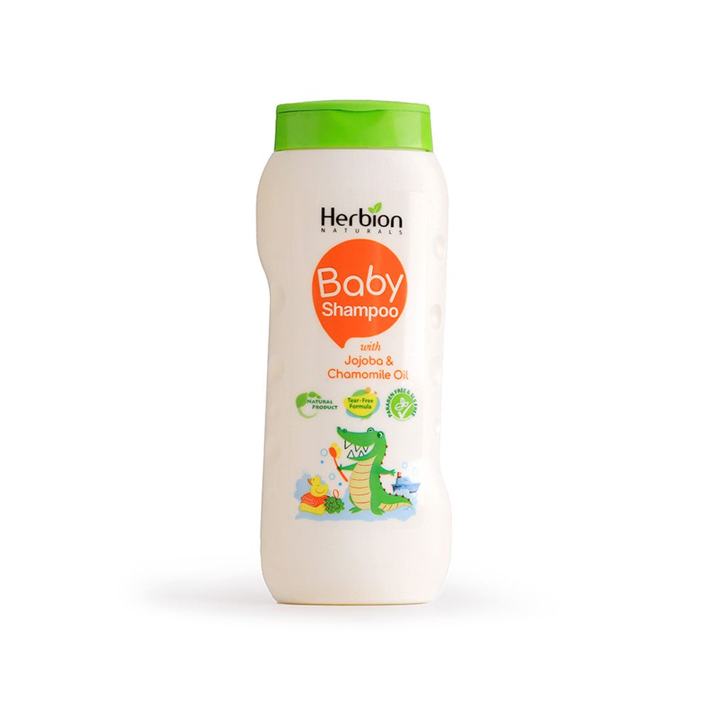Herbion Jojoba & Chamomile Oil Baby Shampoo, SLS, Paraben & Tear Free, 200ml - Image 2