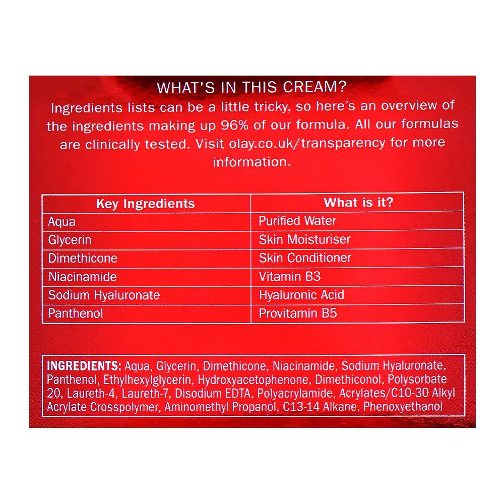 Olay Regenerist Day Gel With Hyaluronic Acid & Vitamin B5, Fragrance Free, 50ml - Image 5